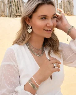 Finaste Triple heart earrings New