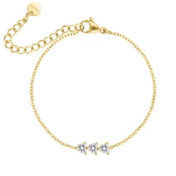 Finaste Triple love armband goudkleurig Hot