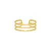 Finaste Triple ring verstelbaar goudkleurig Sale