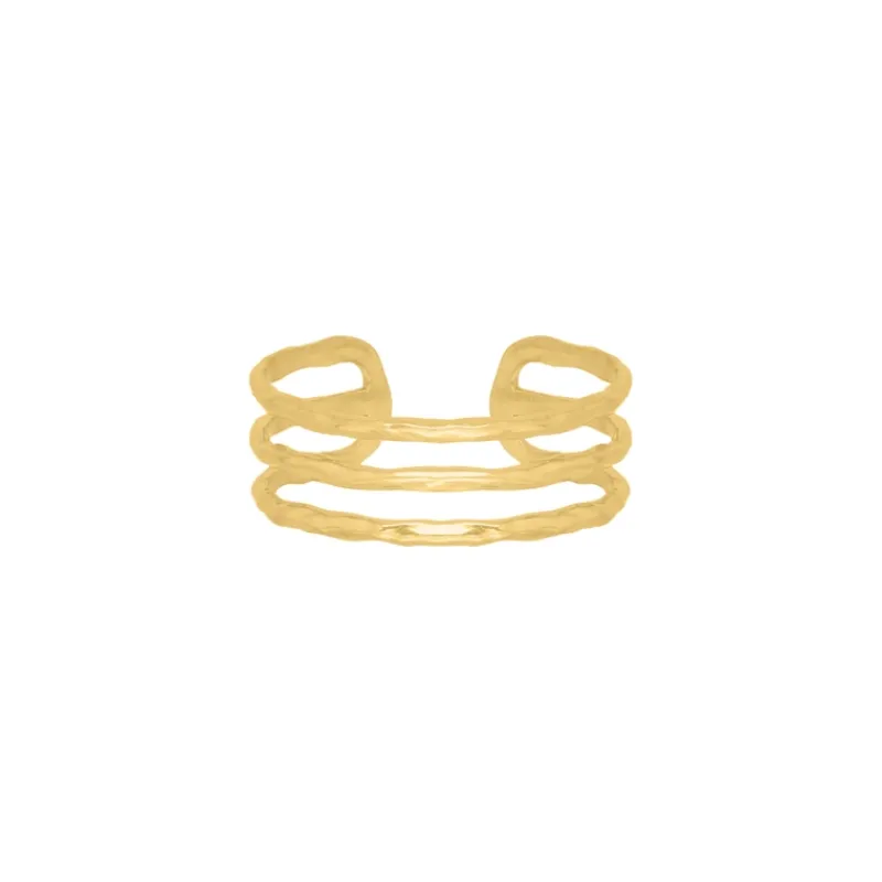 Finaste Triple ring verstelbaar goudkleurig Sale