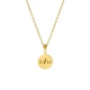 Finaste Twee Initialen ketting goud kleurig New
