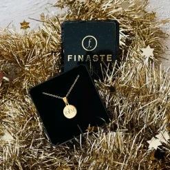 Finaste Twee Initialen ketting goud kleurig New