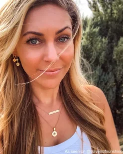 Finaste Twee Initialen ketting goud kleurig New