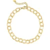 Finaste Twin chain anklet goldplated Sale