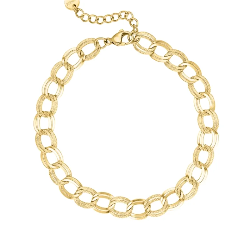 Finaste Twin chain anklet goldplated Sale