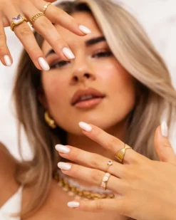 Finaste Twist ring goud kleurig Outlet