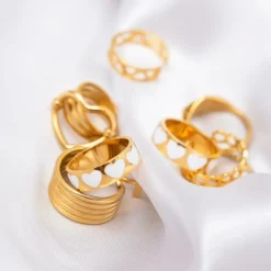 Finaste Twist ring goud kleurig Outlet