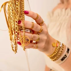 Finaste Twist ring goud kleurig Outlet