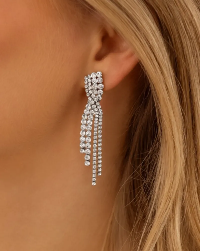 Finaste Twisted tennis earrings Online