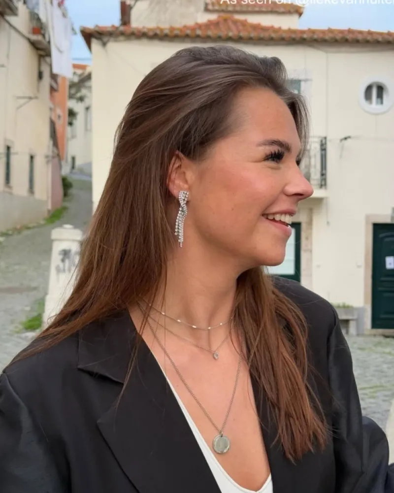 Finaste Twisted tennis earrings Online