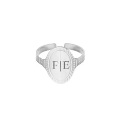 Finaste Verstelbare initial ring vintage Fashion