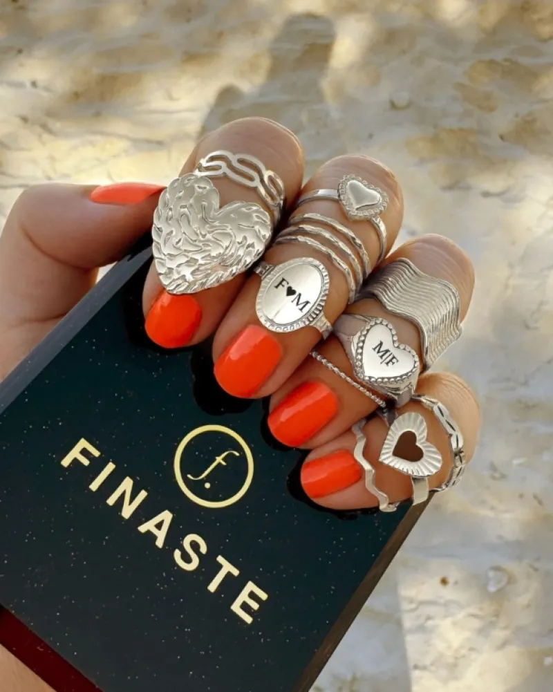 Finaste Verstelbare initial ring vintage Fashion