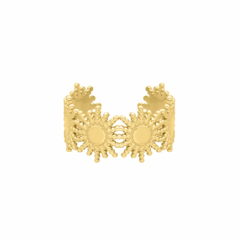 Finaste Verstelbare ring boho summer goudkleurig Sale