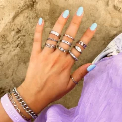 Finaste Verstelbare Ring Chunky Discount