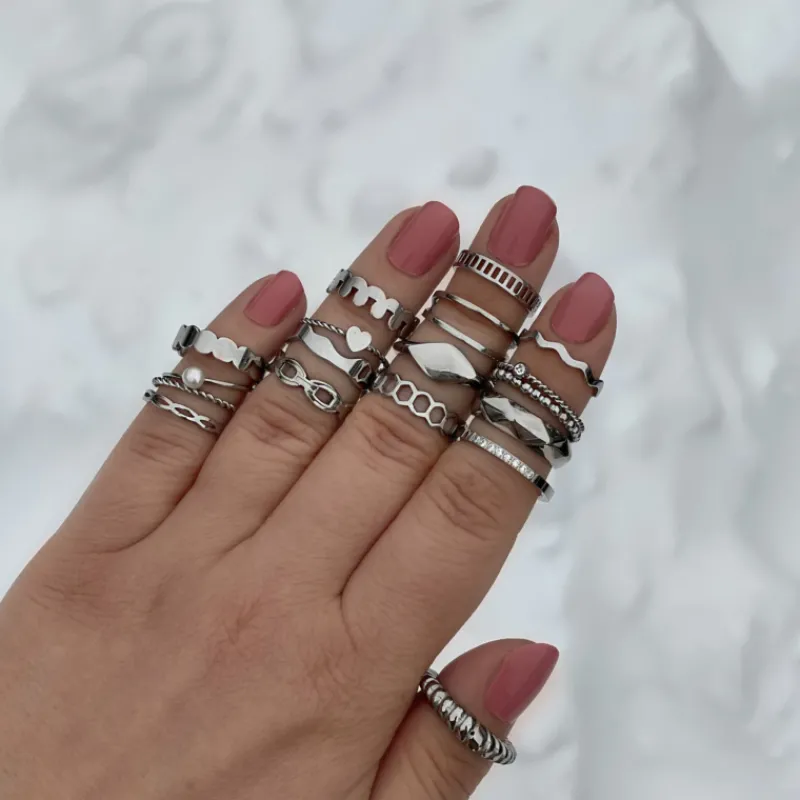 Finaste Verstelbare Ring Chunky Discount