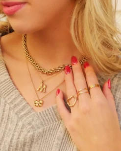 Finaste Verstelbare Ring Chunky Kleur Goud Online