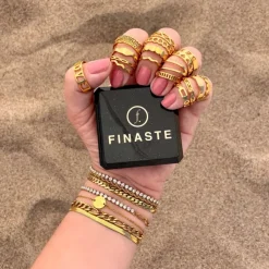 Finaste Verstelbare Ring Chunky Kleur Goud Online