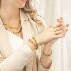 Finaste Verstelbare Ring Chunky Kleur Goud Online