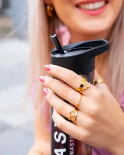 Finaste Verstelbare Ring Chunky Kleur Goud Online