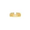 Finaste Verstelbare ring met print kleur goud Fashion