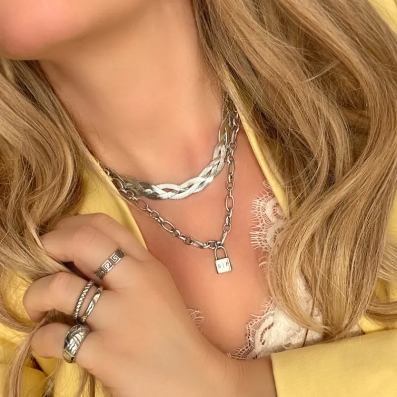 Finaste Verstelbare ring met print Fashion