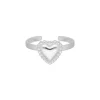 Finaste Verstelbare ring vintage hartje New