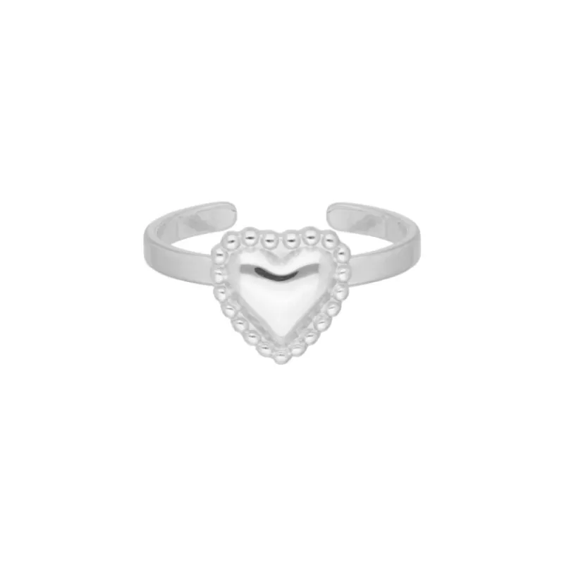 Finaste Verstelbare ring vintage hartje New