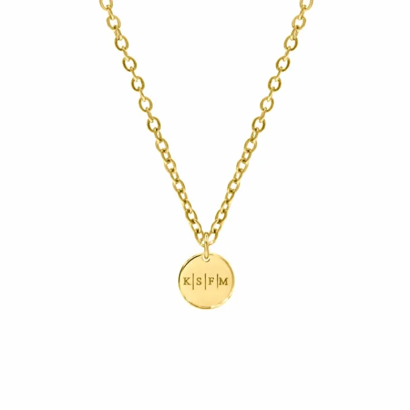 Finaste Vier Initialen Ketting Goud Kleurig Discount
