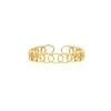 Finaste Vintage chain ring goudkleurig Best