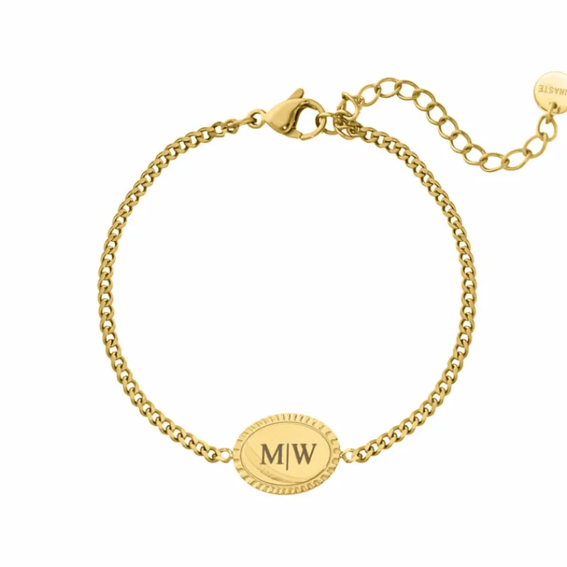 Finaste Vintage initial bracelet goldplated Hot