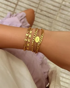 Finaste Vintage initial bracelet goldplated Hot