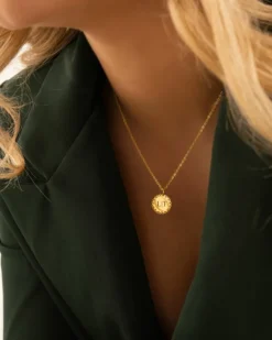 Finaste Vintage initial ketting goudkleurig Discount