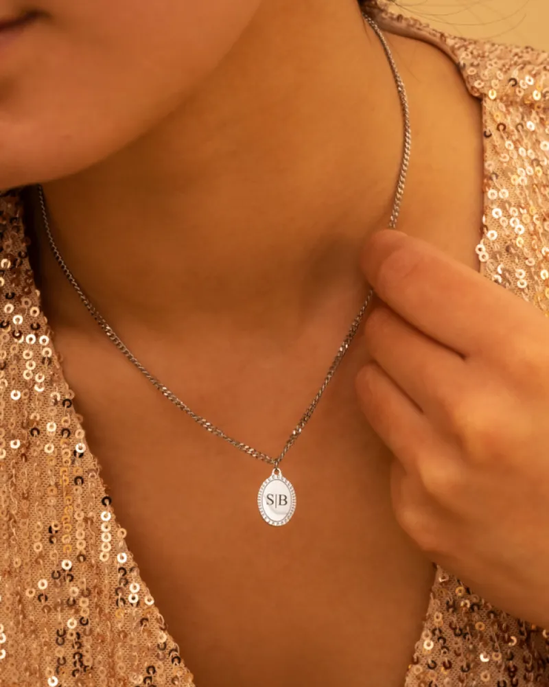 Finaste Vintage initial necklace Online