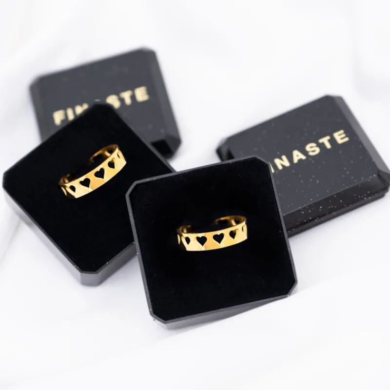 Finaste Vriendschapsringen hartjes goldplated Discount