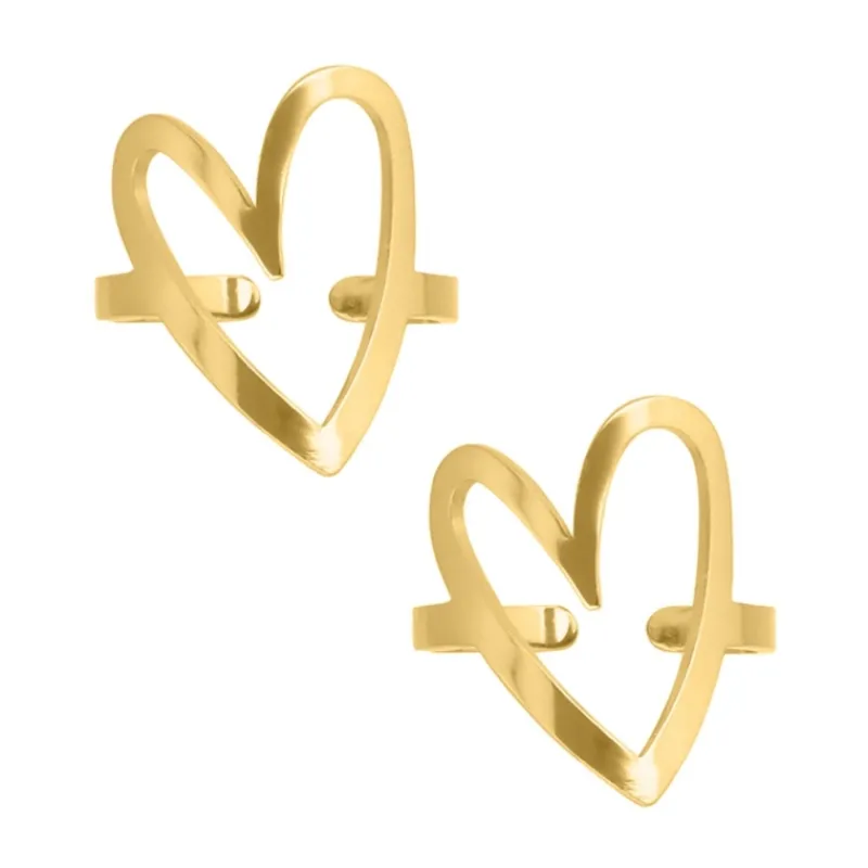 Finaste Vriendschapsringen love heart goudkleurig New