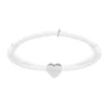 Finaste Witte Satin Heart Armband Best