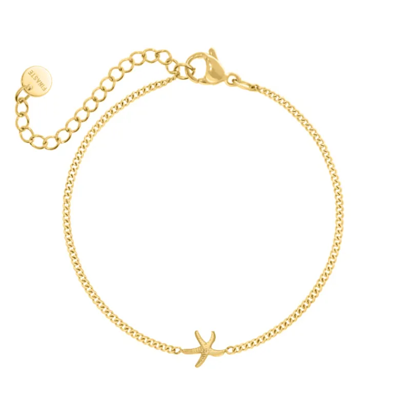 Finaste Zeester armband goudkleurig Outlet