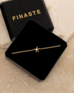 Finaste Zeester armband goudkleurig Outlet