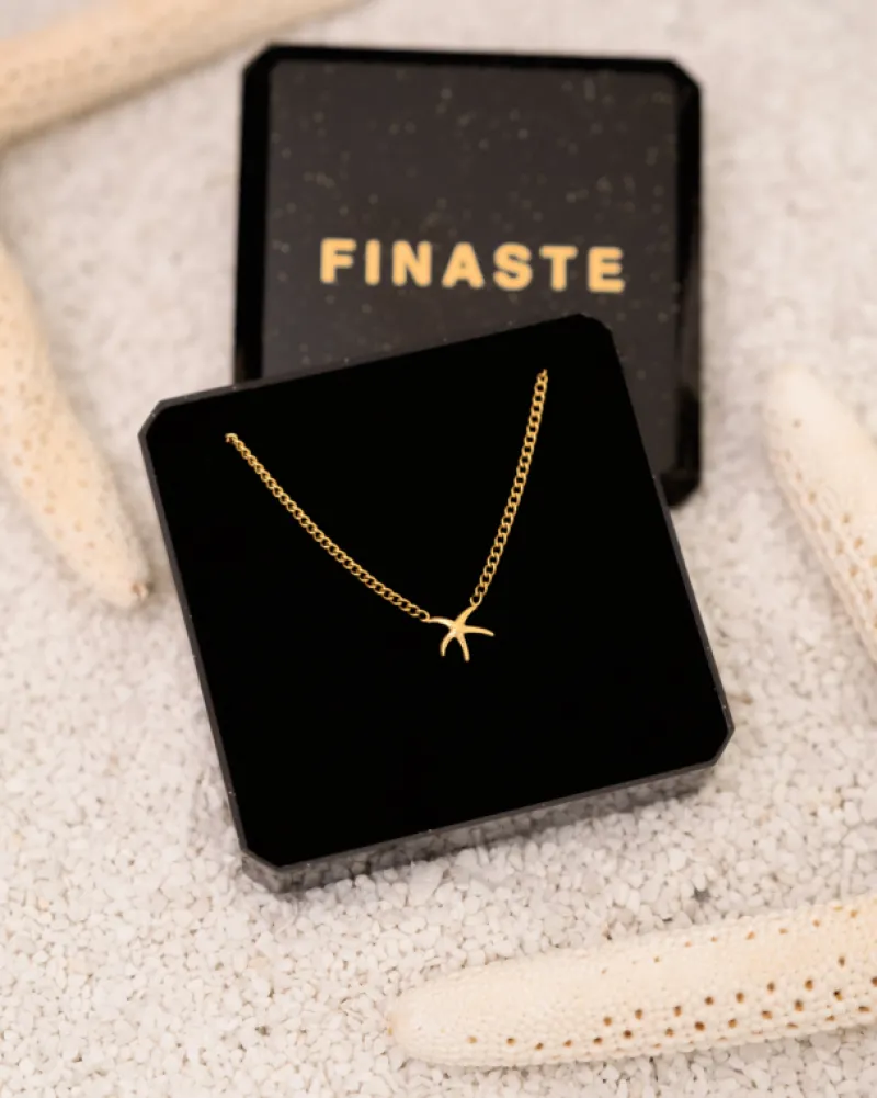 Finaste Zeester ketting goudkleurig Sale
