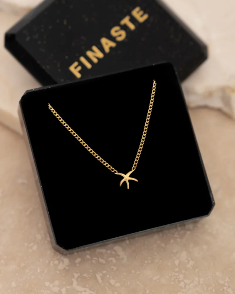 Finaste Zeester ketting goudkleurig Sale