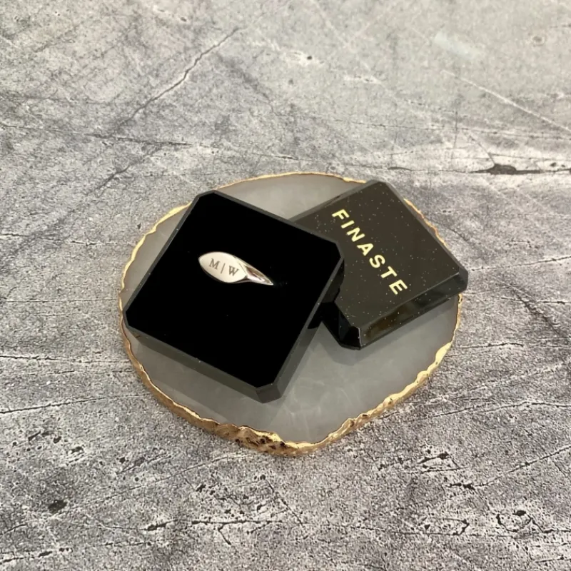 Finaste Zegelring ovaal graveren kleur zilver Outlet