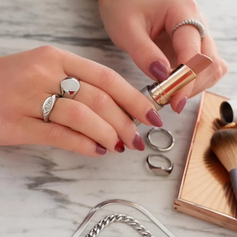 Finaste Zegelring ovaal graveren kleur zilver Outlet