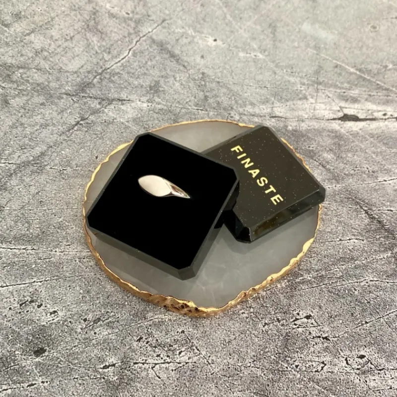 Finaste Zegelring ovaal kleur zilver Fashion