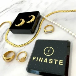 Finaste Zegelring Parelmoer kleur goud Discount