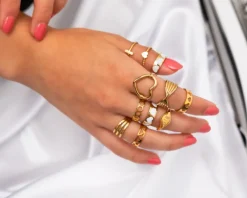 Finaste Zegelring Ruitje Graveren Goud Kleurig Online
