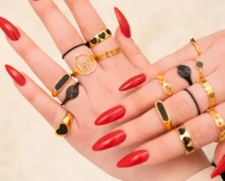 Finaste Zegelring Star Zwart New