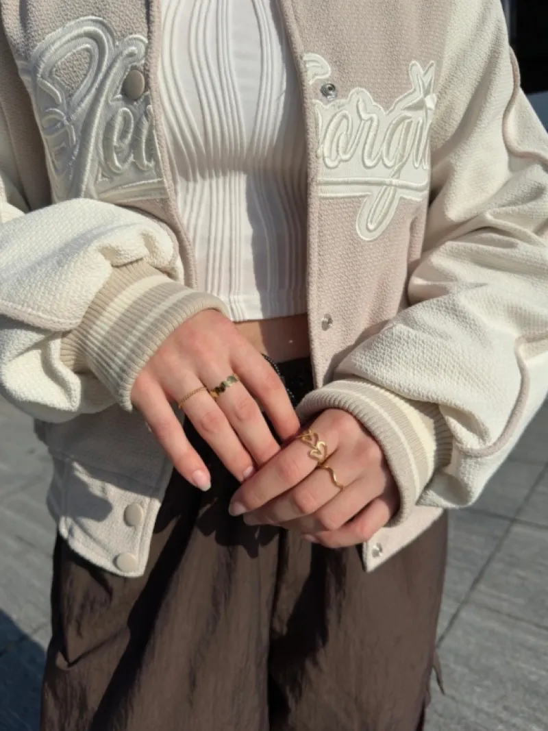 Finaste Zigzag ring goudkleurig New