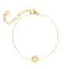 Finaste Zon armband vintage goudkleurig New