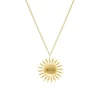 Finaste Zon ketting initials goudkleurig Discount