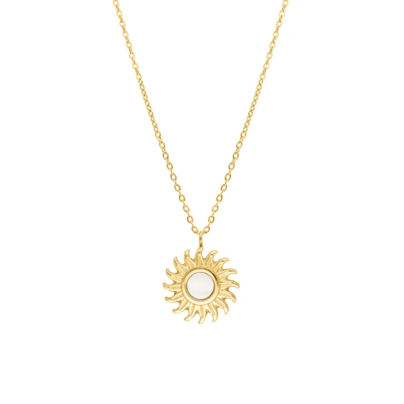 Finaste Zon ketting vintage goudkleurig Online